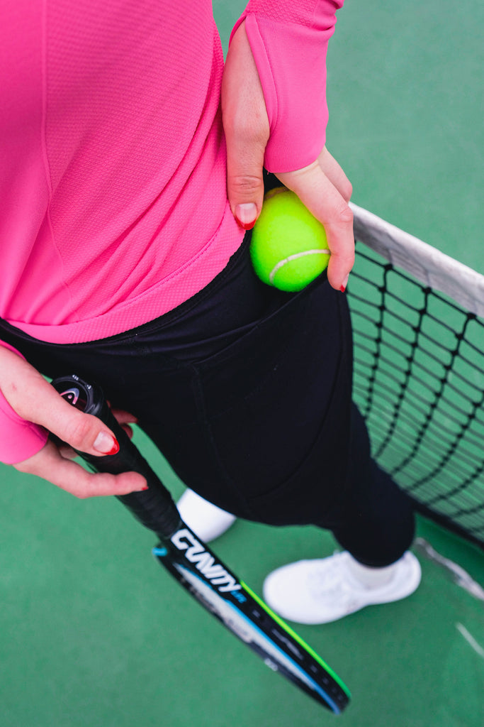 The Tennis Legging with tennis ball pockets by Modern Love Tennis