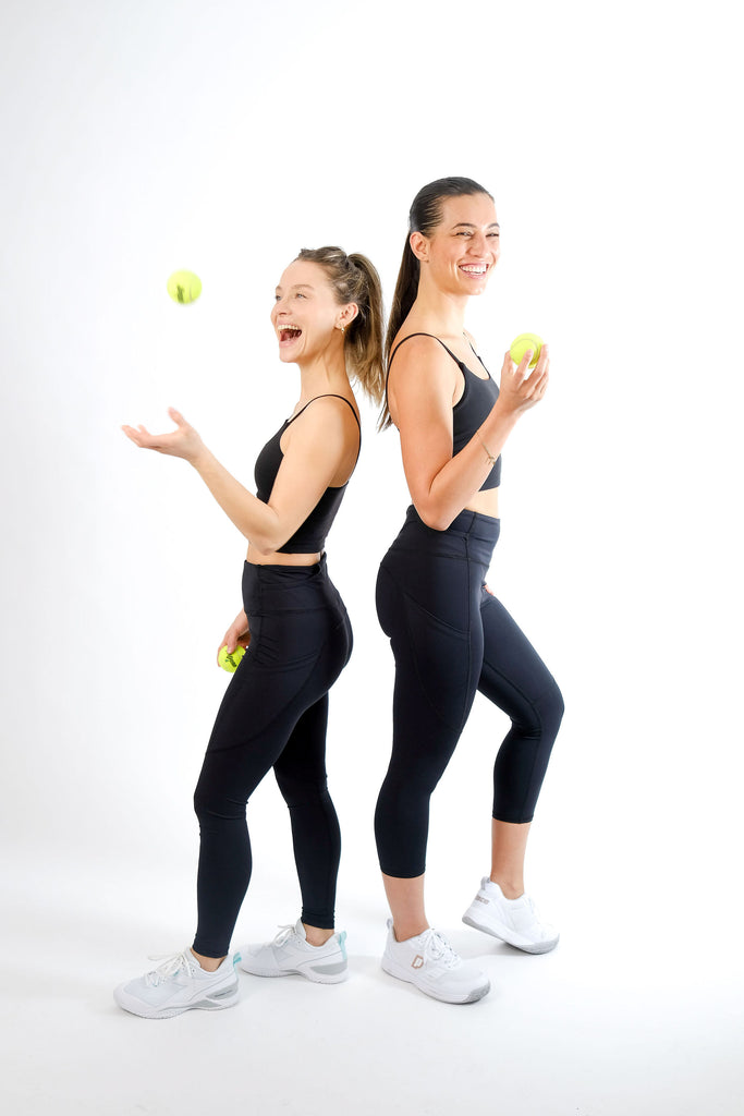 Tennis leggings with tennis ball pockets by Modern Love Tennis