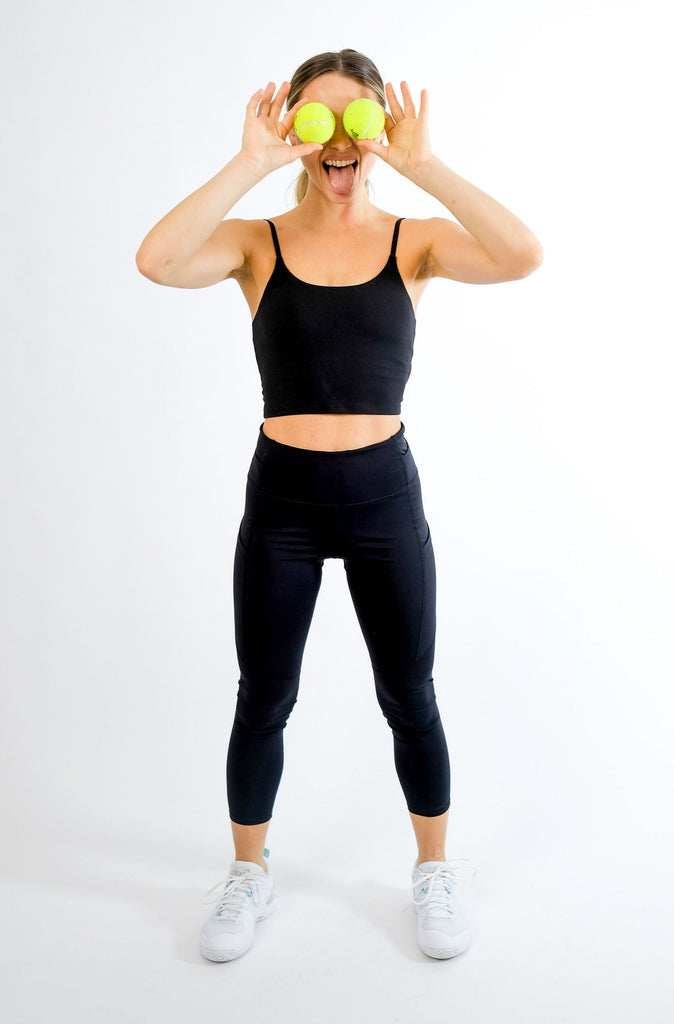 The Tennis Legging with tennis ball pockets by Modern Love Tennis