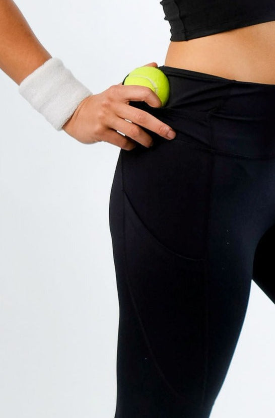 The Tennis Legging with tennis ball pockets by Modern Love Tennis
