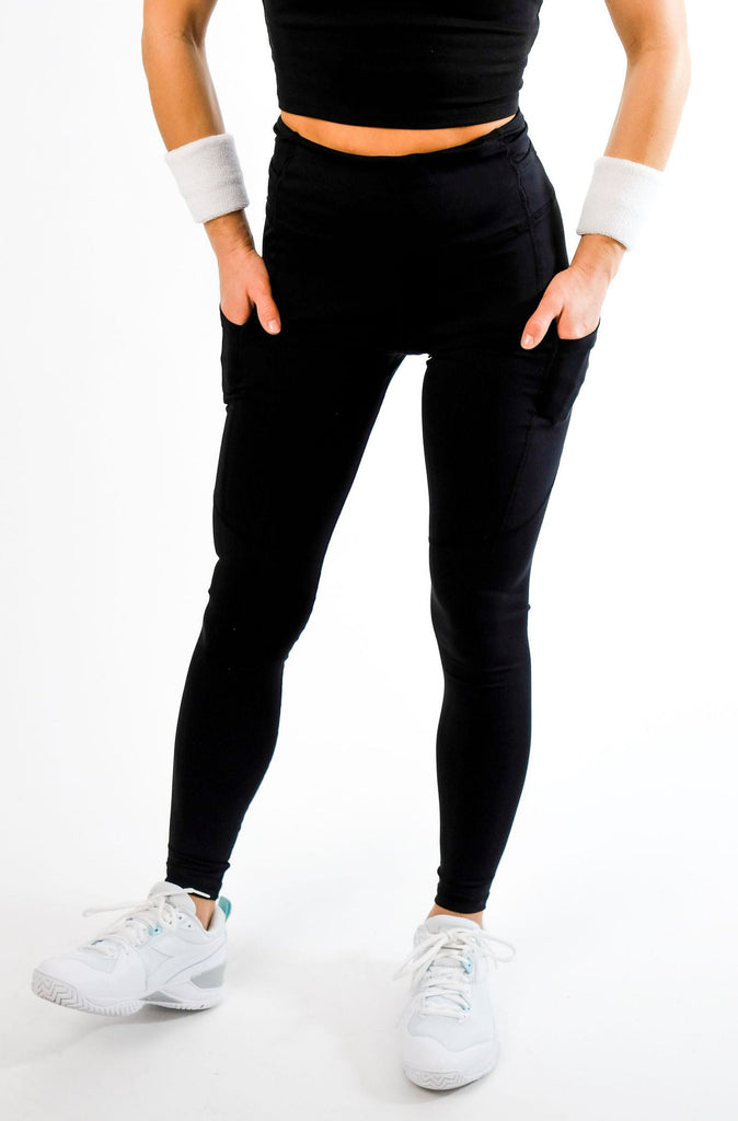 The Tennis Legging with tennis ball pockets and phone pockets by Modern Love Tennis