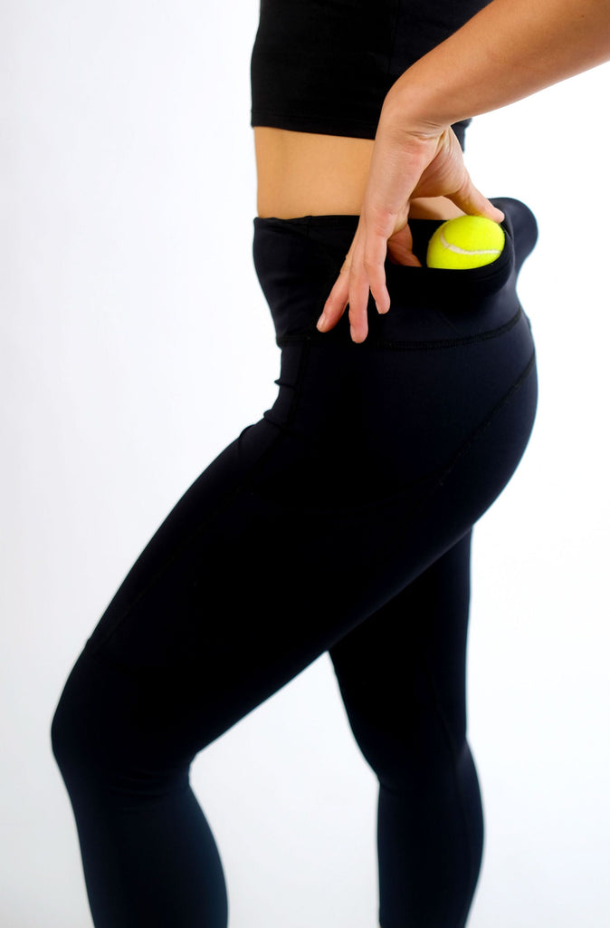 The Tennis Legging with tennis ball pockets by Modern Love Tennis